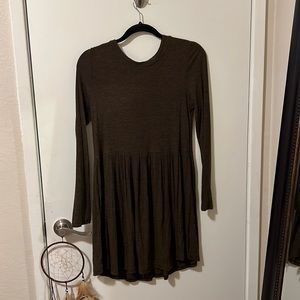 Long sleeve mini dress